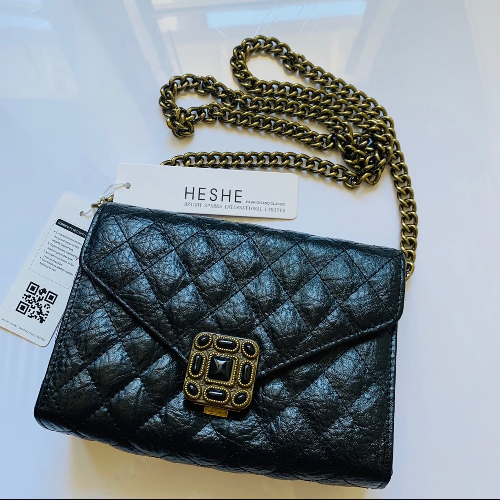 HESHE leather bag